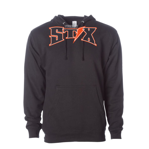 Thunder Stix Softball 2026 Logo 1 - Unisex Midweight Hooded Sweatshirt Thumbnail