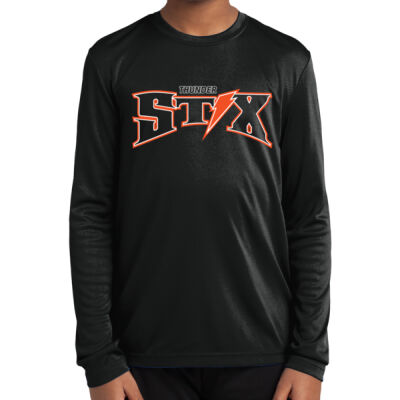 Thunder Stix Softball 2026 Logo 1 - Youth Long Sleeve PosiCharge ® Competitor Tee Thumbnail