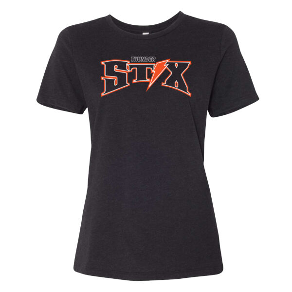 Thunder Stix Softball 2026 Logo 1 - Women’s Relaxed Fit Heather CVC Tee Thumbnail