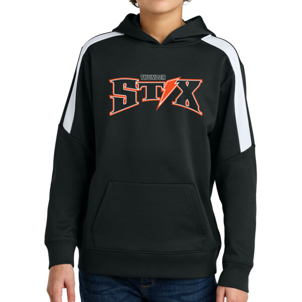 Thunder Stix Softball 2026 Logo 1 - Youth Sport Wick ® Fleece United Pullover Hoodie Thumbnail
