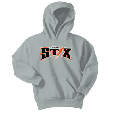 Thunder Stix Softball 2026 Logo 1 - Youth Core Fleece Pullover Hooded Sweatshirt Thumbnail