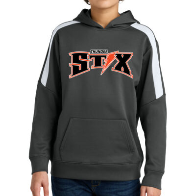 Thunder Stix Softball 2026 Logo 1 - Youth Sport Wick ® Fleece United Pullover Hoodie Thumbnail