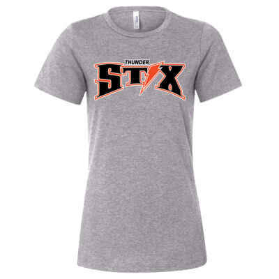 Thunder Stix Softball 2026 Logo 1 - Women’s Relaxed Fit Heather CVC Tee Thumbnail