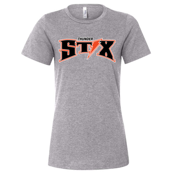 Thunder Stix Softball 2026 Logo 1 - Women’s Relaxed Fit Heather CVC Tee Thumbnail
