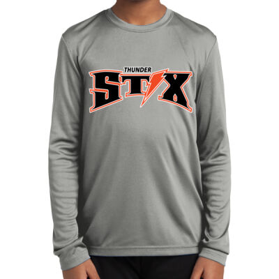 Thunder Stix Softball 2026 Logo 1 - Youth Long Sleeve PosiCharge ® Competitor Tee Thumbnail