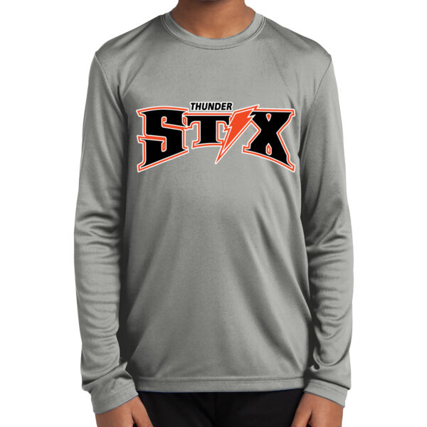 Thunder Stix Softball 2026 Logo 1 - Youth Long Sleeve PosiCharge ® Competitor Tee Thumbnail