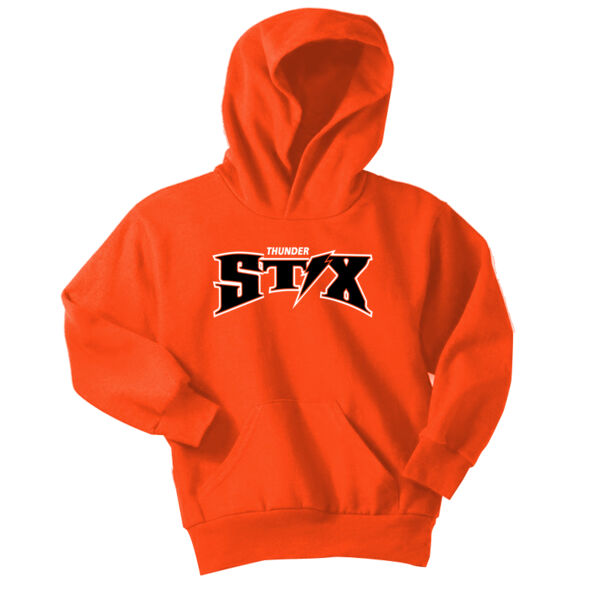 Thunder Stix Softball 2026 Logo 1 - Youth Core Fleece Pullover Hooded Sweatshirt Thumbnail