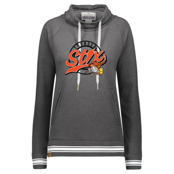 Thunder Stix Softball 2026 Logo 2 - Women's All-American Fleece Funnel Neck Sweatshirt Thumbnail