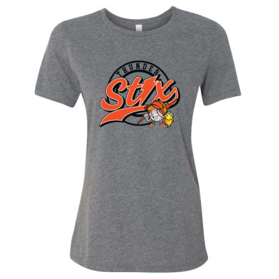 Thunder Stix Softball 2026 Logo 2 - Women’s Relaxed Fit Heather CVC Tee Thumbnail