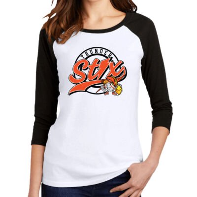 Thunder Stix Softball 2026 Logo 2 - Women's Perfect Tri ® 3/4 Sleeve Raglan Thumbnail