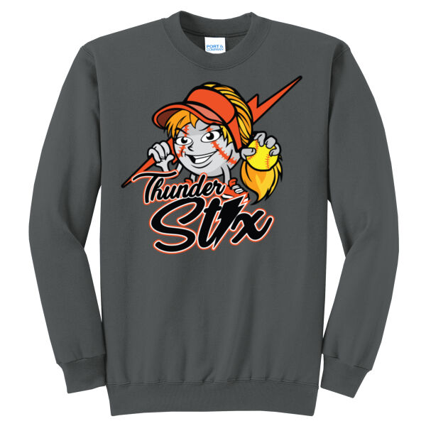 Thunder Stix Softball 2026 Logo 3 - Core Fleece Crewneck Sweatshirt Thumbnail