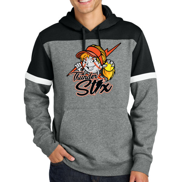 Thunder Stix Softball 2026 Logo 3 - Drive Fleece Colorblock Hoodie Thumbnail