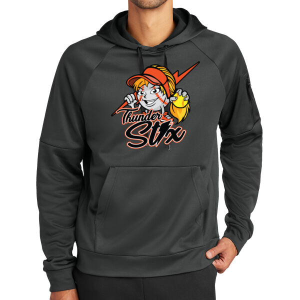 Thunder Stix Softball 2026 Logo 3 - Therma FIT Pocket Pullover Fleece Hoodie Thumbnail