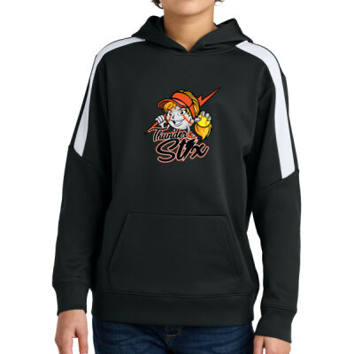 Thunder Stix Softball 2026 Logo 3 - Youth Sport Wick ® Fleece United Pullover Hoodie Thumbnail