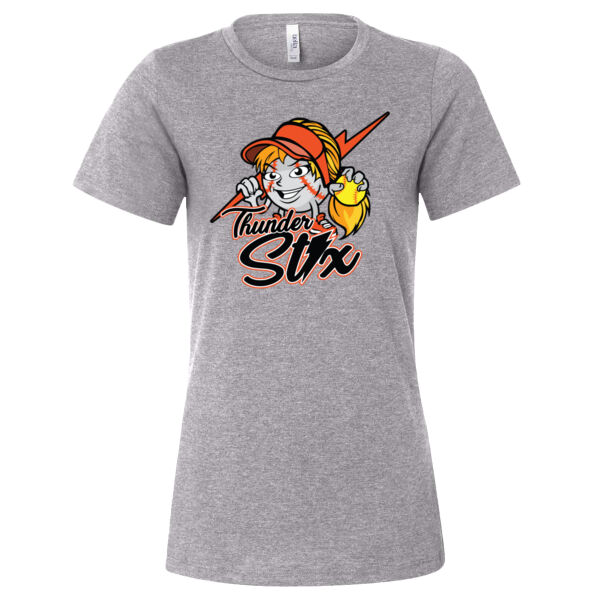 Thunder Stix Softball 2026 Logo 3 - Women’s Relaxed Fit Heather CVC Tee Thumbnail