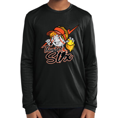 Thunder Stix Softball 2026 Logo 3 - Youth Long Sleeve PosiCharge ® Competitor Tee Thumbnail
