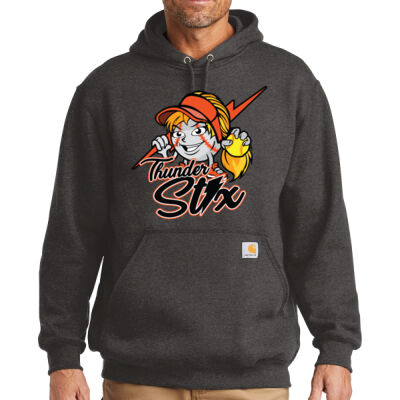 Thunder Stix Softball 2026 Logo 3 - Midweight Hooded Sweatshirt Thumbnail