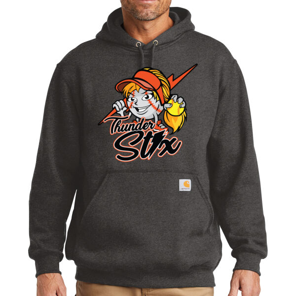 Thunder Stix Softball 2026 Logo 3 - Midweight Hooded Sweatshirt Thumbnail