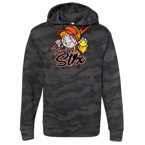 Thunder Stix Softball 2026 Logo 3 - Unisex Midweight Hooded Sweatshirt Thumbnail