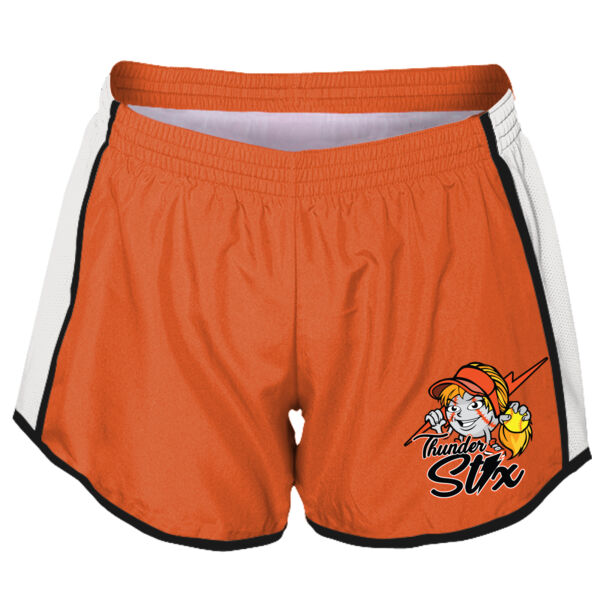 Thunder Stix Softball 2026 Logo 3 - Women's Pulse Team Running Shorts Thumbnail