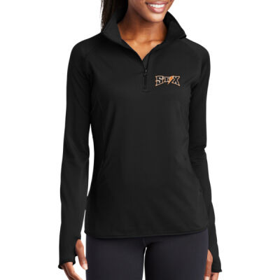 Thunder Stix Softball 2026 Embroidered  - Women's Sport Wick ® Stretch 1/4 Zip Pullover Thumbnail