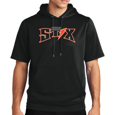 Thunder Stix Softball 2026 Logo 1 - Sport Wick ® Fleece Short Sleeve Hooded Pullover Thumbnail