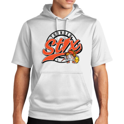 Thunder Stix Softball 2026 Logo 2 - Sport Wick ® Fleece Short Sleeve Hooded Pullover Thumbnail